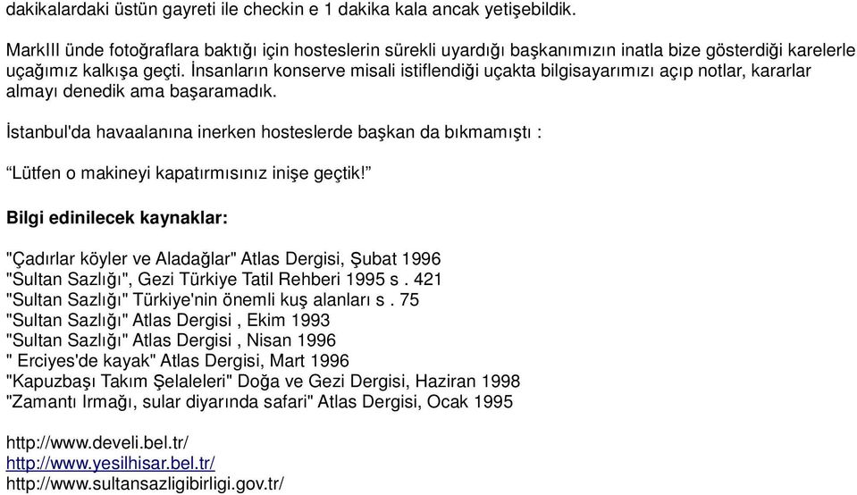 İnsanların konserve misali istiflendiği uçakta bilgisayarımızı açıp notlar, kararlar almayı denedik ama başaramadık.