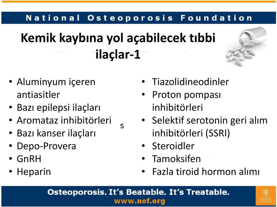 GnRH Heparin Tiazolidineodinler Proton pompası inhibitörleri hb Selektif