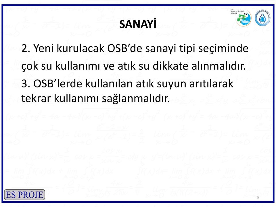 çok su kullanımı ve atık su dikkate