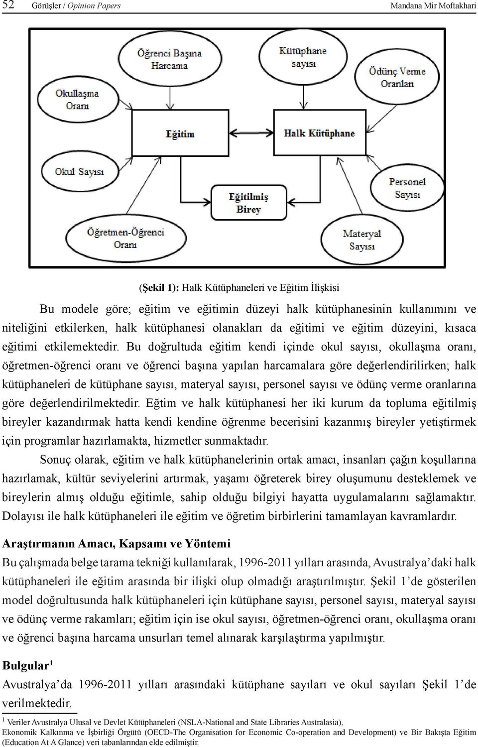 Bu doğrultuda eğitim kendi içinde okul sayısı, okullaşma oranı, öğretmen-öğrenci oranı ve öğrenci başına yapılan harcamalara göre değerlendirilirken; halk kütüphaneleri de kütüphane sayısı, materyal