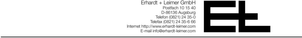 Telefax (0821) 24 35-6 66 Internet