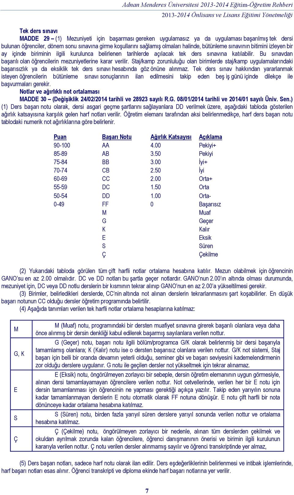 Bu sınavdan başarılı olan öğrencilerin mezuniyetlerine karar verilir.