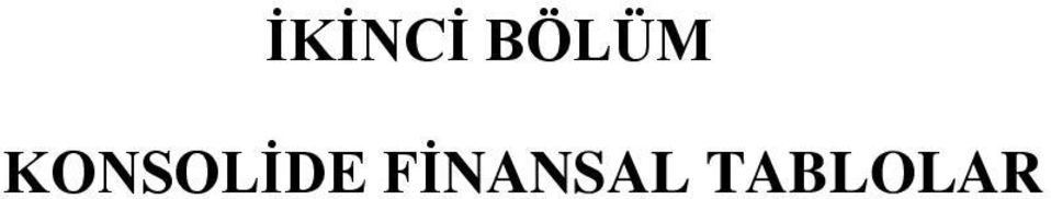 KONSOLİDE