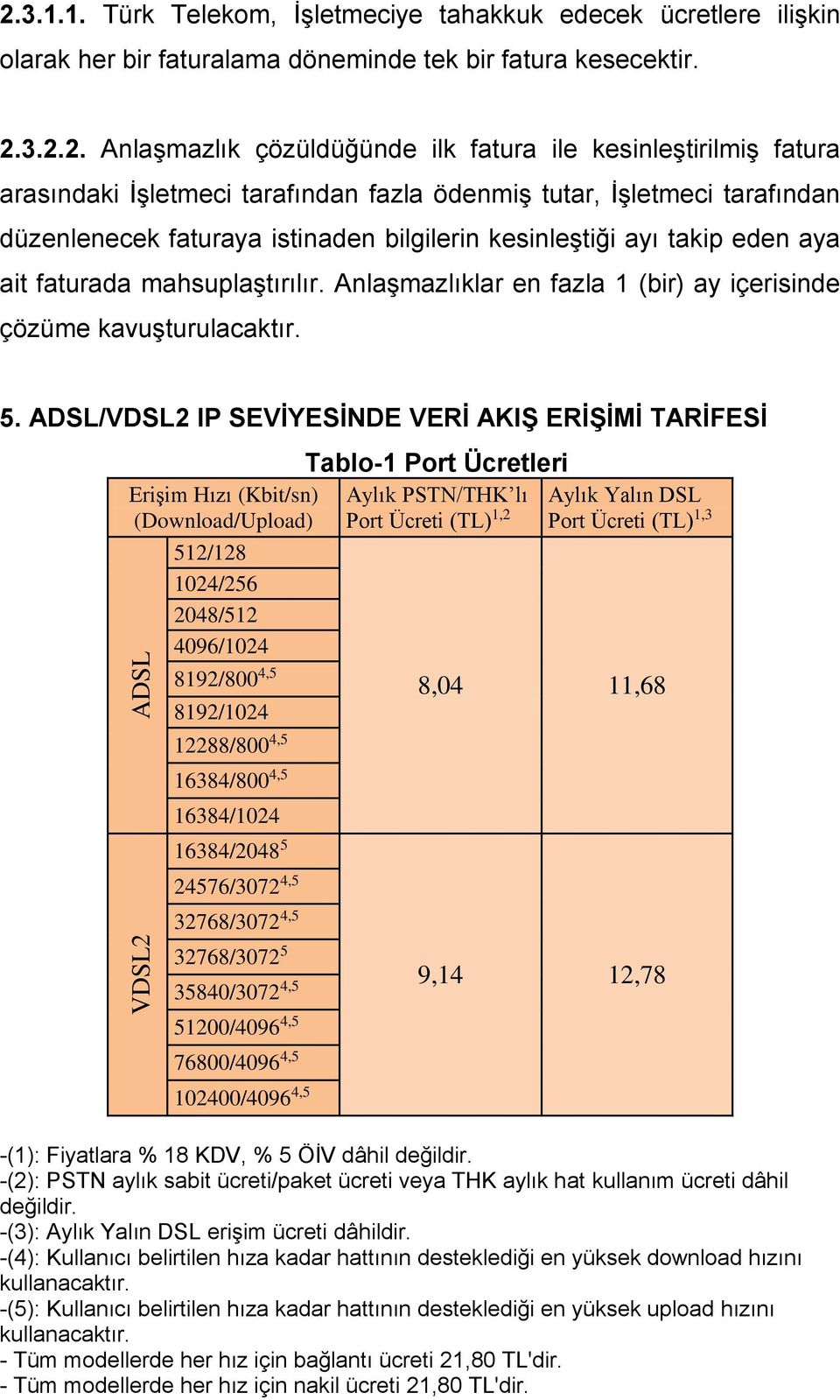 Anlaşmazlıklar en fazla (bir) ay içerisinde çözüme kavuşturulacaktır. 5.