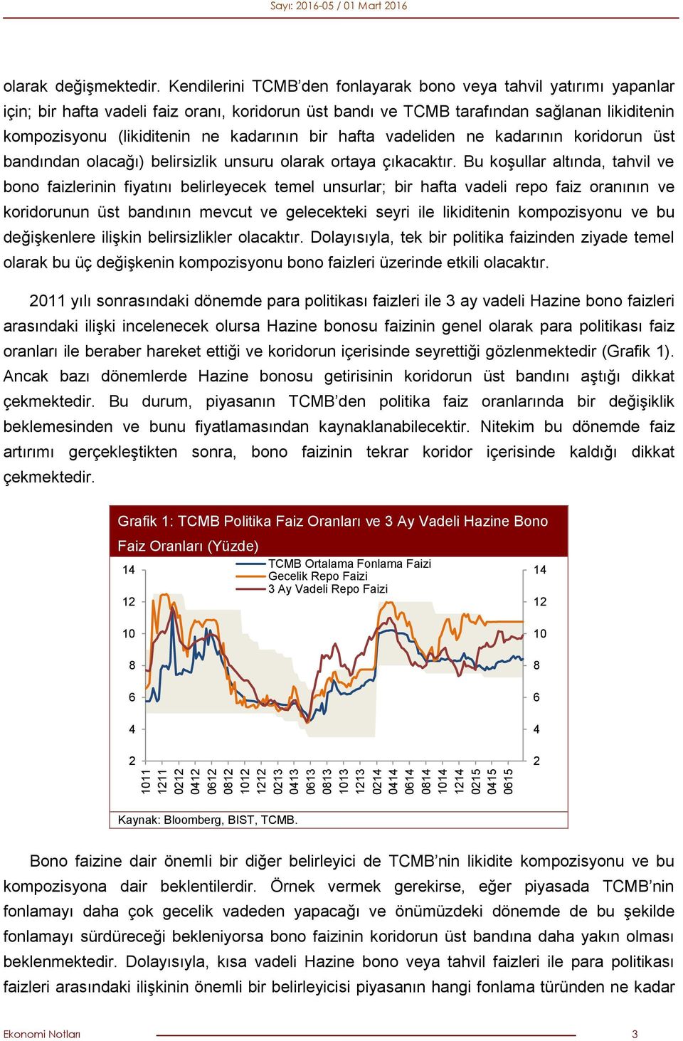 kadarının bir hafta vadeliden ne kadarının koridorun üst bandından olacağı) belirsizlik unsuru olarak ortaya çıkacaktır.