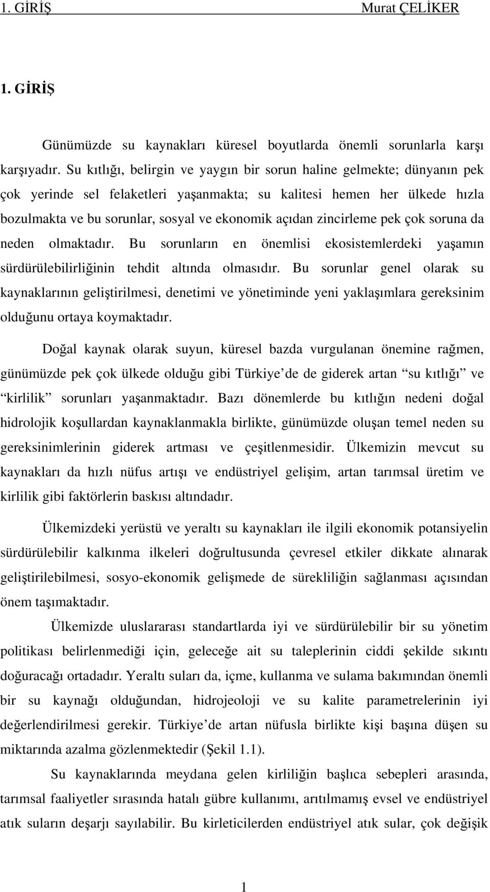 zincirleme pek çok soruna da neden olmaktadır. Bu sorunların en önemlisi ekosistemlerdeki yaşamın sürdürülebilirliğinin tehdit altında olmasıdır.