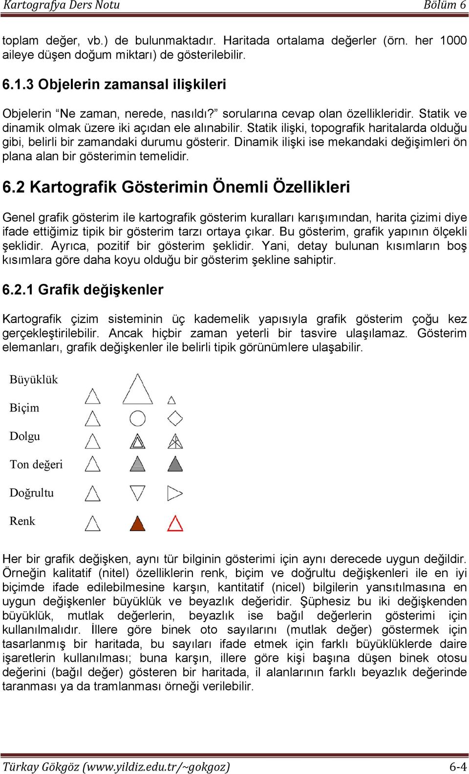 Dinamik ilişki ise mekandaki değişimleri ön plana alan bir gösterimin temelidir. 6.