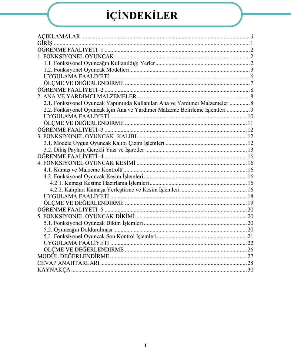 .. 9 UYGULAMA FAALĠYETĠ... 10 ÖLÇME VE DEĞERLENDĠRME... 11 ÖĞRENME FAALĠYETĠ 3... 12 3. FONKSĠYONEL OYUNCAK KALIBI... 12 3.1. Modele Uygun Oyuncak Kalıbı Çizim ĠĢlemleri... 12 3.2. DikiĢ Payları, Gerekli Yazı ve ĠĢaretler.