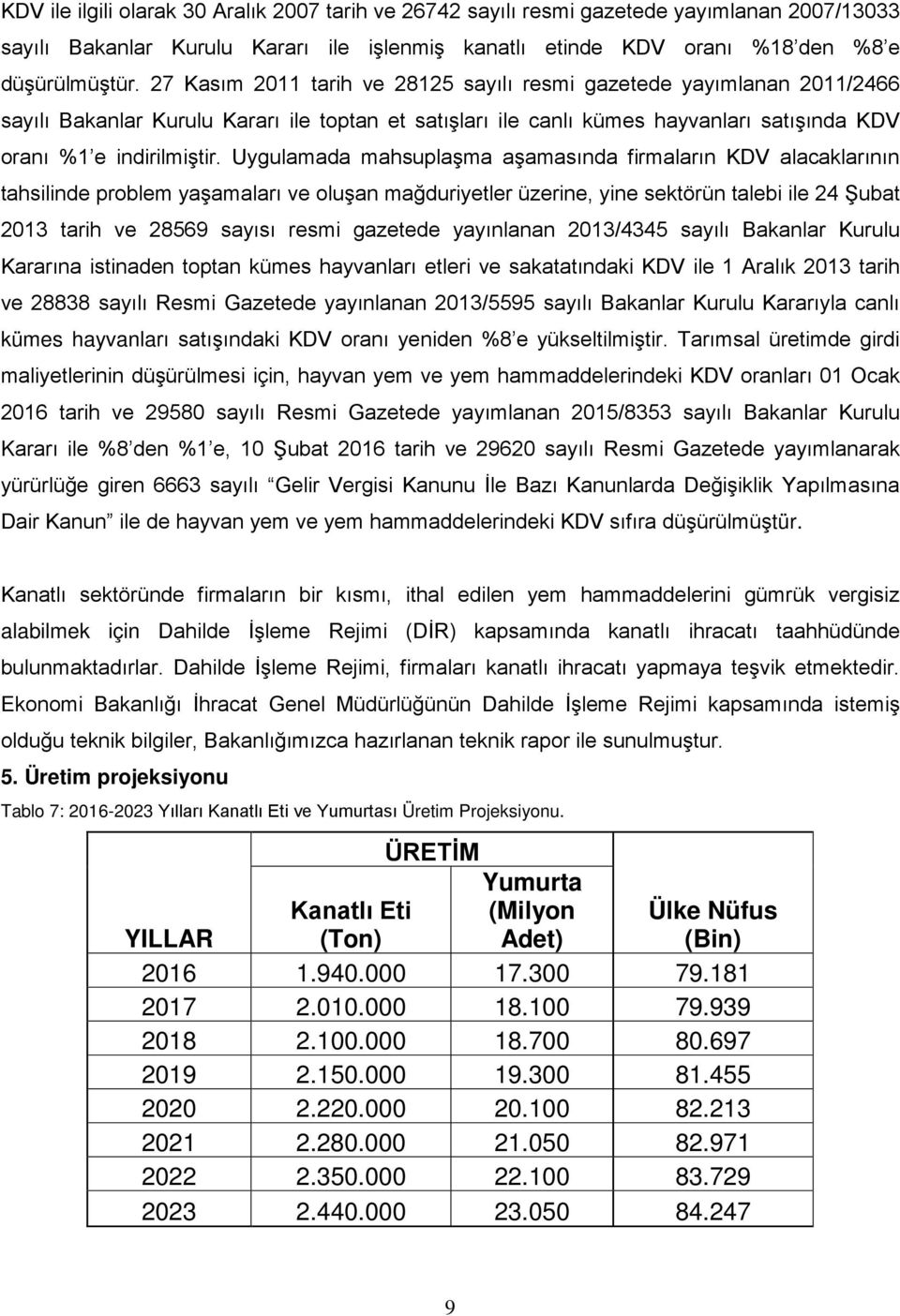 Uygulamada mahsuplaşma aşamasında firmaların KDV alacaklarının tahsilinde problem yaşamaları ve oluşan mağduriyetler üzerine, yine sektörün talebi ile 24 Şubat 2013 tarih ve 28569 sayısı resmi