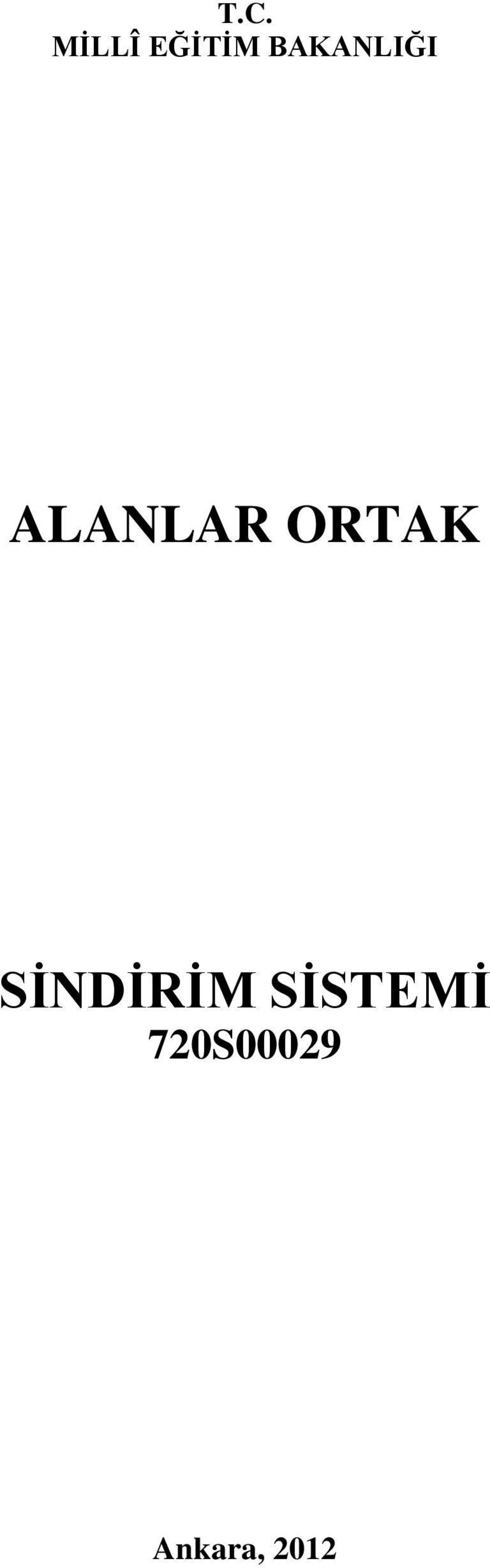 ORTAK SİNDİRİM