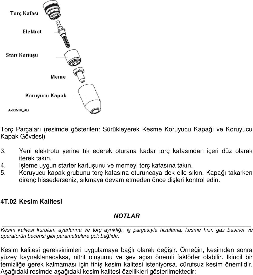 Kapağı takarken direnç hissederseniz, sıkmaya devam etmeden önce dişleri kontrol edin. 4T.