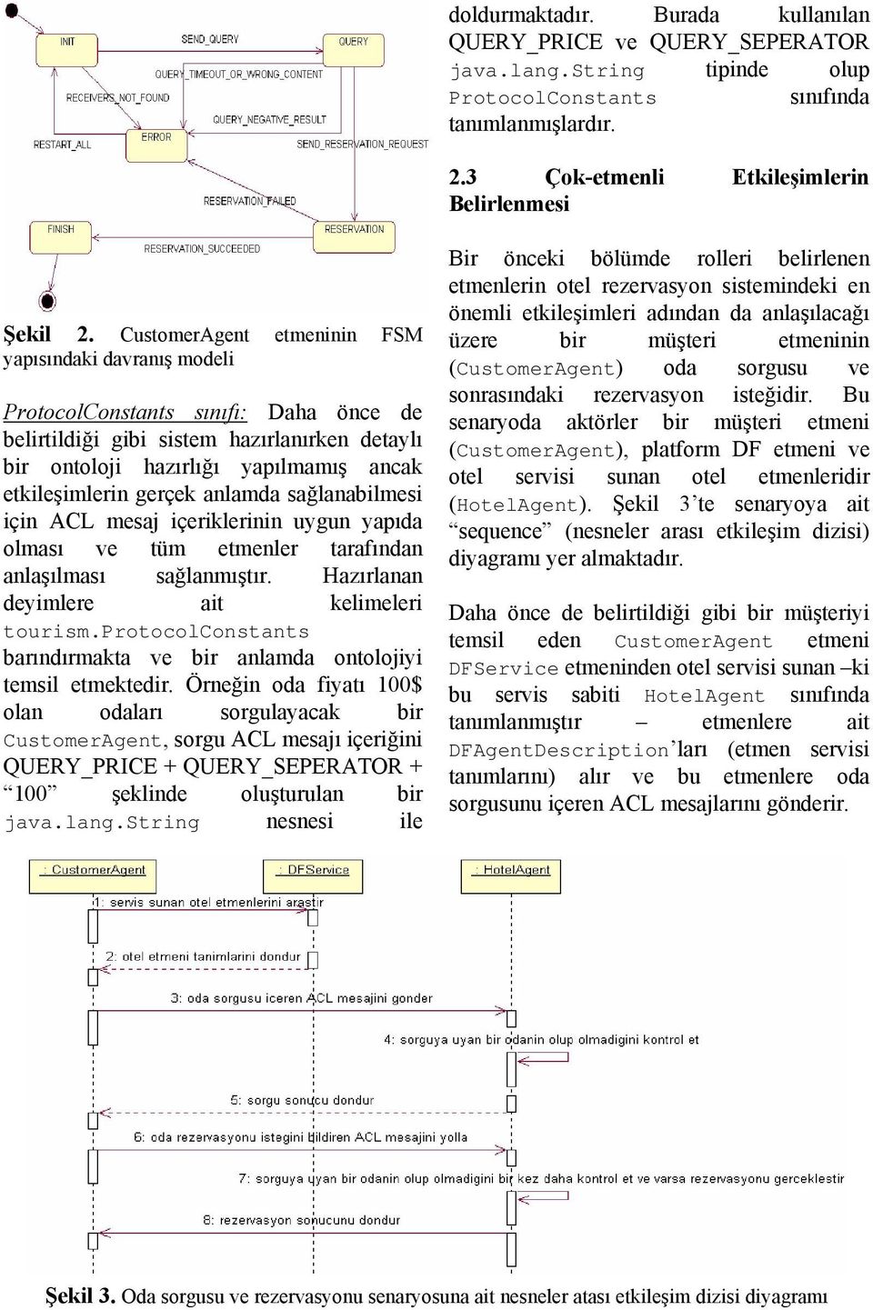 gerçek anlamda sağlanabilmesi için ACL mesaj içeriklerinin uygun yapıda olması ve tüm etmenler tarafından anlaşılması sağlanmıştır. Hazırlanan deyimlere ait kelimeleri tourism.