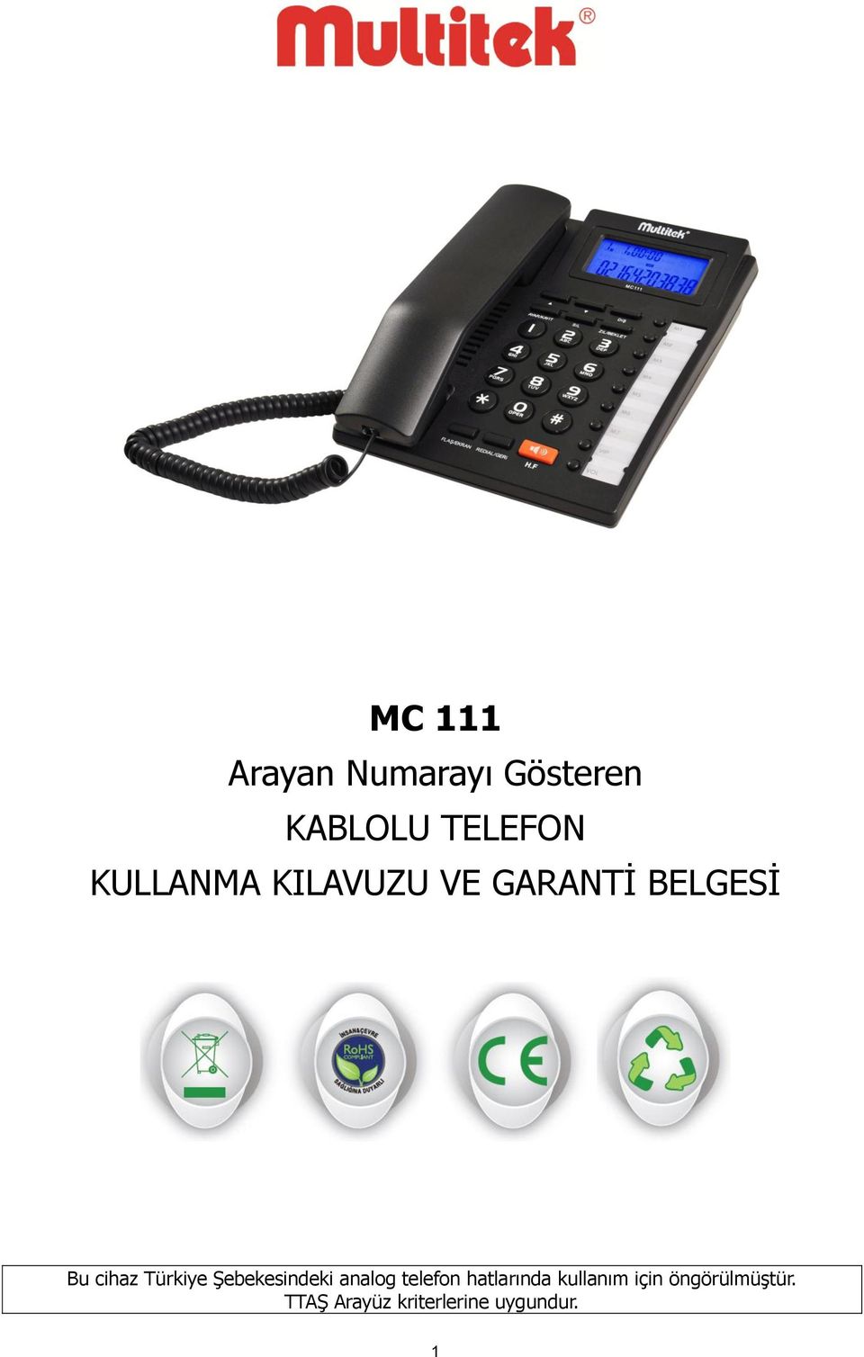 Türkiye Şebekesindeki analog telefon hatlarında
