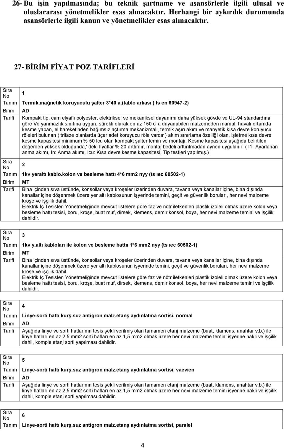 (tablo arkası ( ts en 60947-2) Kompakt tip, cam elyaflı polyester, elektriksel ve mekaniksel dayanımı daha yüksek gövde ve UL-94 standardına göre Vo yanmazlık sınıfına uygun, sürekli olarak en az 150