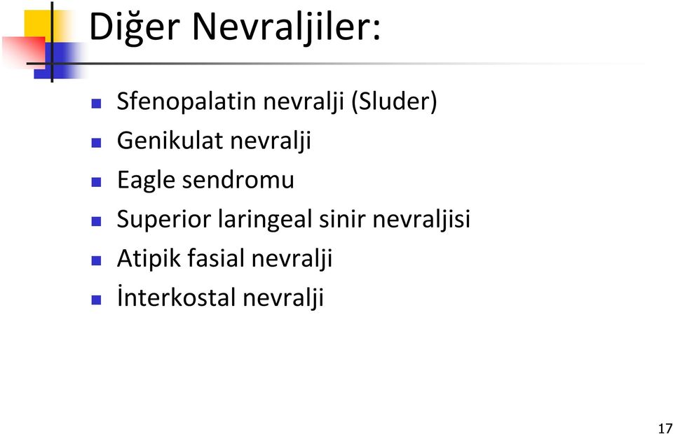 sendromu Superior laringeal sinir