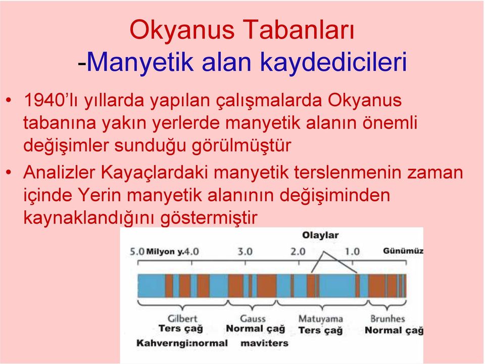 değişimler sunduğu görülmüştür Analizler Kayaçlardaki manyetik