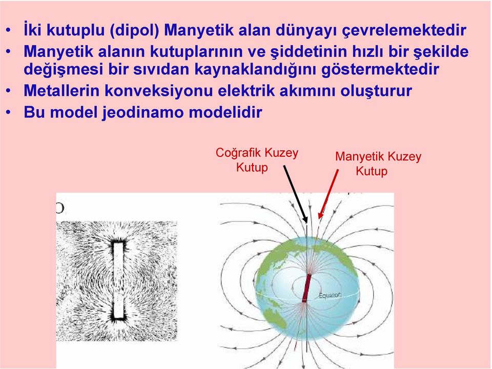 kaynaklandığını göstermektedir Metallerin konveksiyonu elektrik akımını