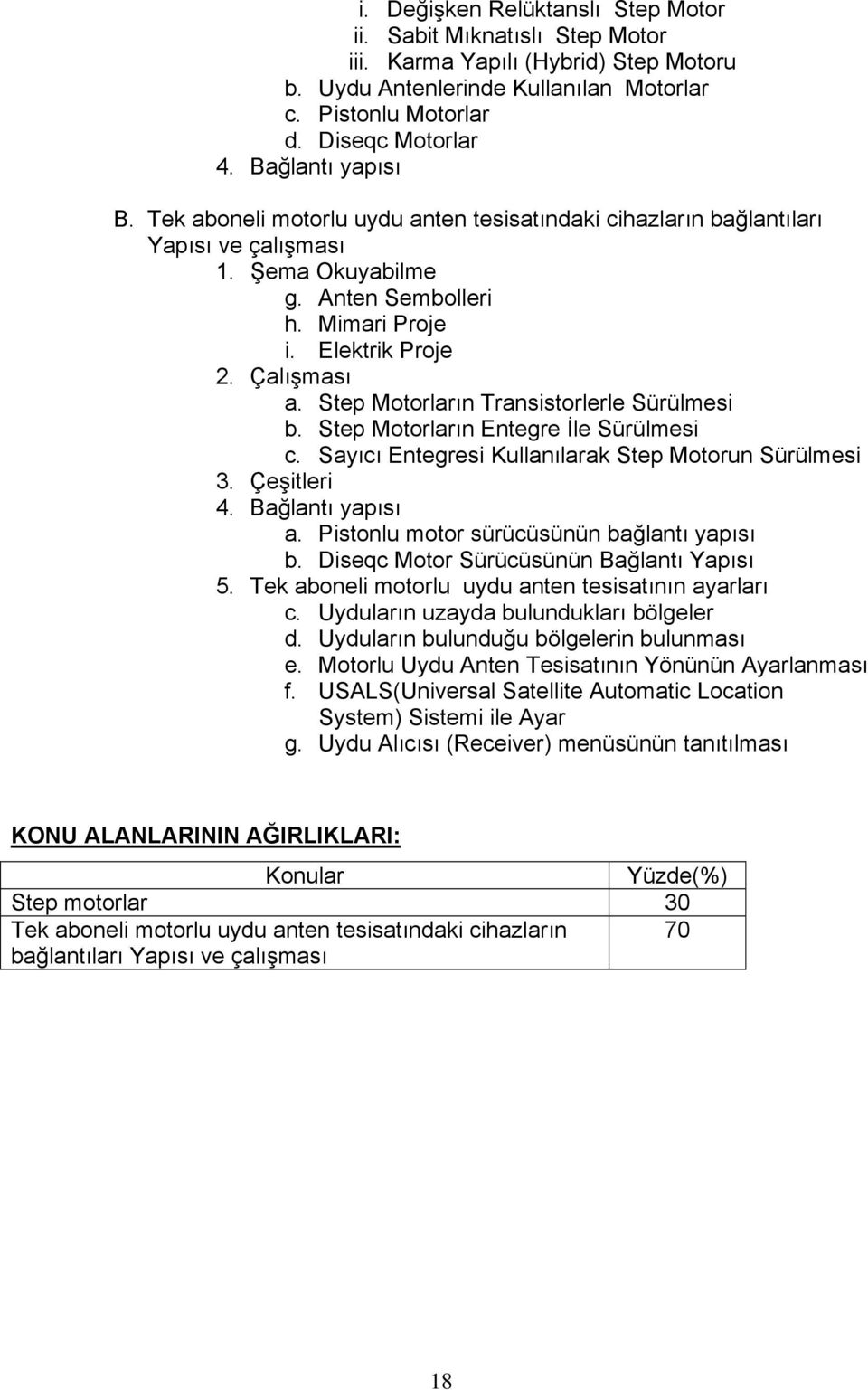 Step Motorların Transistorlerle Sürülmesi b. Step Motorların Entegre İle Sürülmesi c. Sayıcı Entegresi Kullanılarak Step Motorun Sürülmesi 3. Çeşitleri 4. Bağlantı yapısı a.