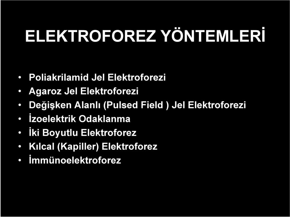 Jel Elektroforezi İzoelektrik Odaklanma İki Boyutlu