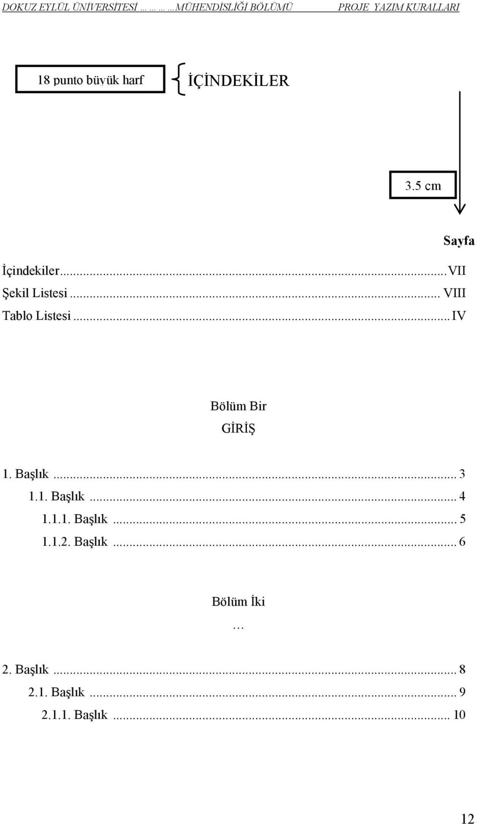 Başlık... 3 1.1. Başlık... 4 1.1.1. Başlık... 5 1.1.2. Başlık... 6 Bölüm İki 2.