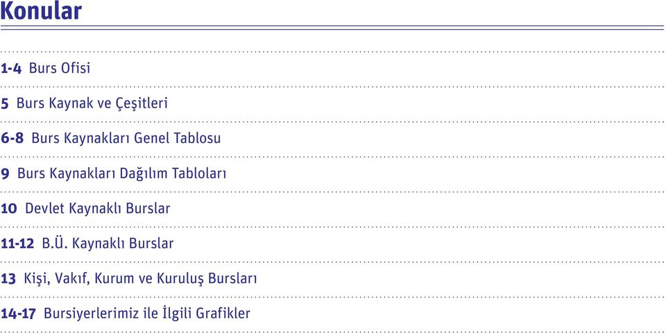 Devlet Kaynaklı Burslar 11-12 B.Ü.