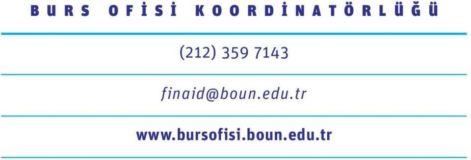 (212) 359 7143 finaid@boun.