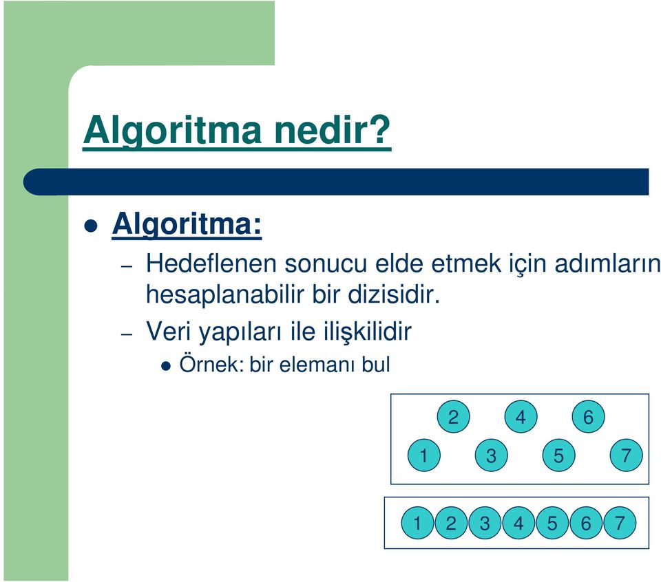 adımların hesaplanabilir bir dizisidir.