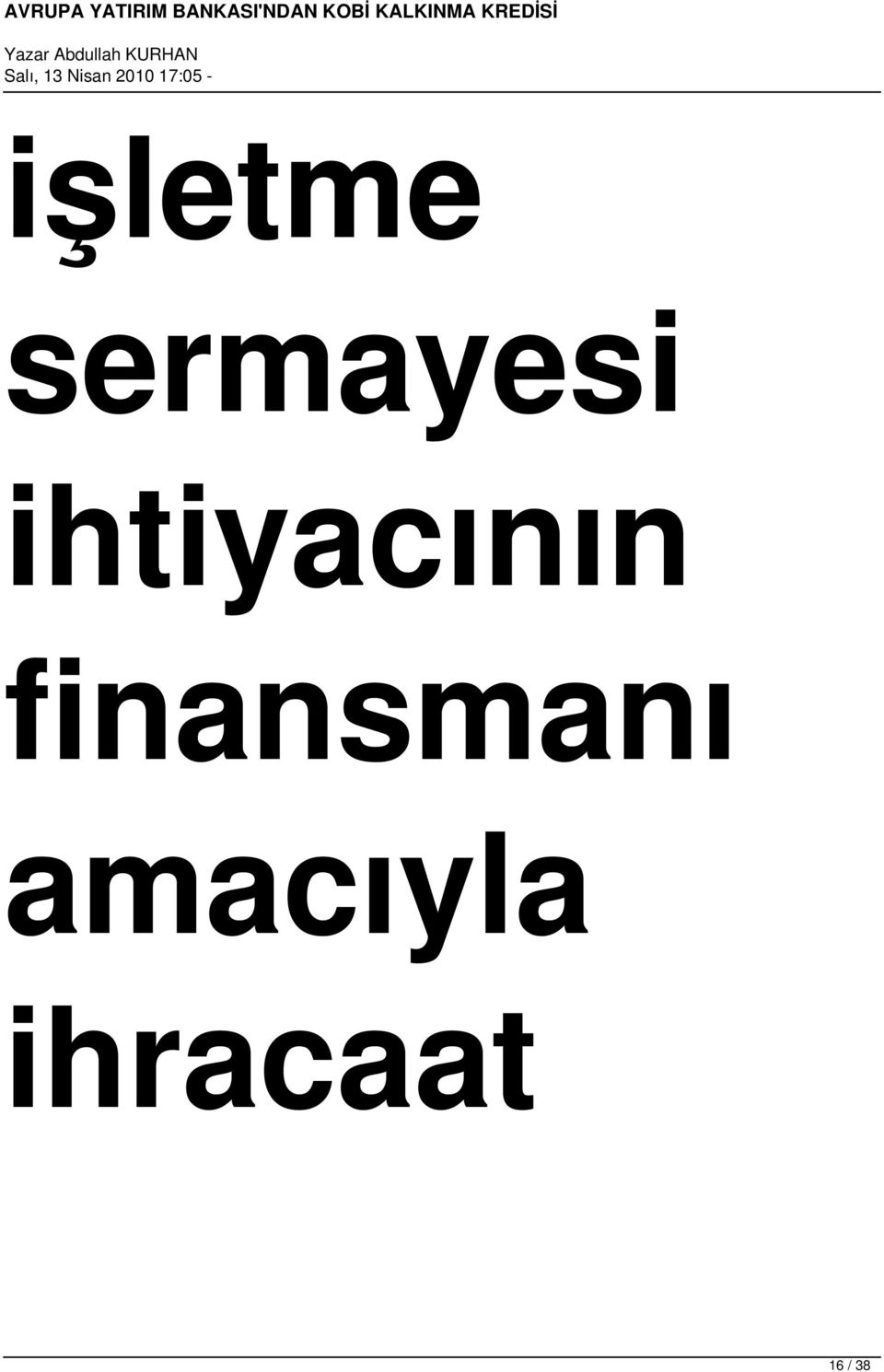 ihtiyacının