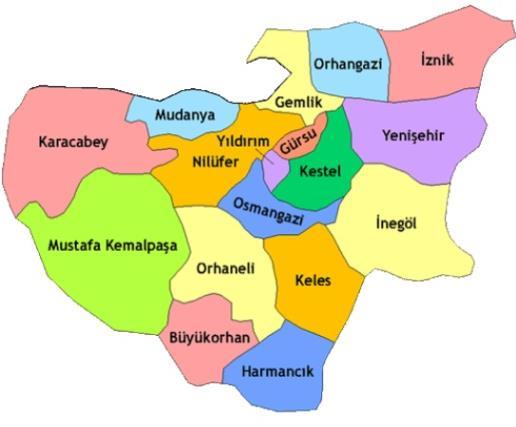 4.1.22 - Mudanya İlçesi Mudanya, Marmara Denizi kıyısında Bursa iline bağlı 77.461 nüfuslu ilçesidir. 28-29 derece doğu boylamları ile 40-41 derece kuzey enlemleri arasında bulunmaktadır.