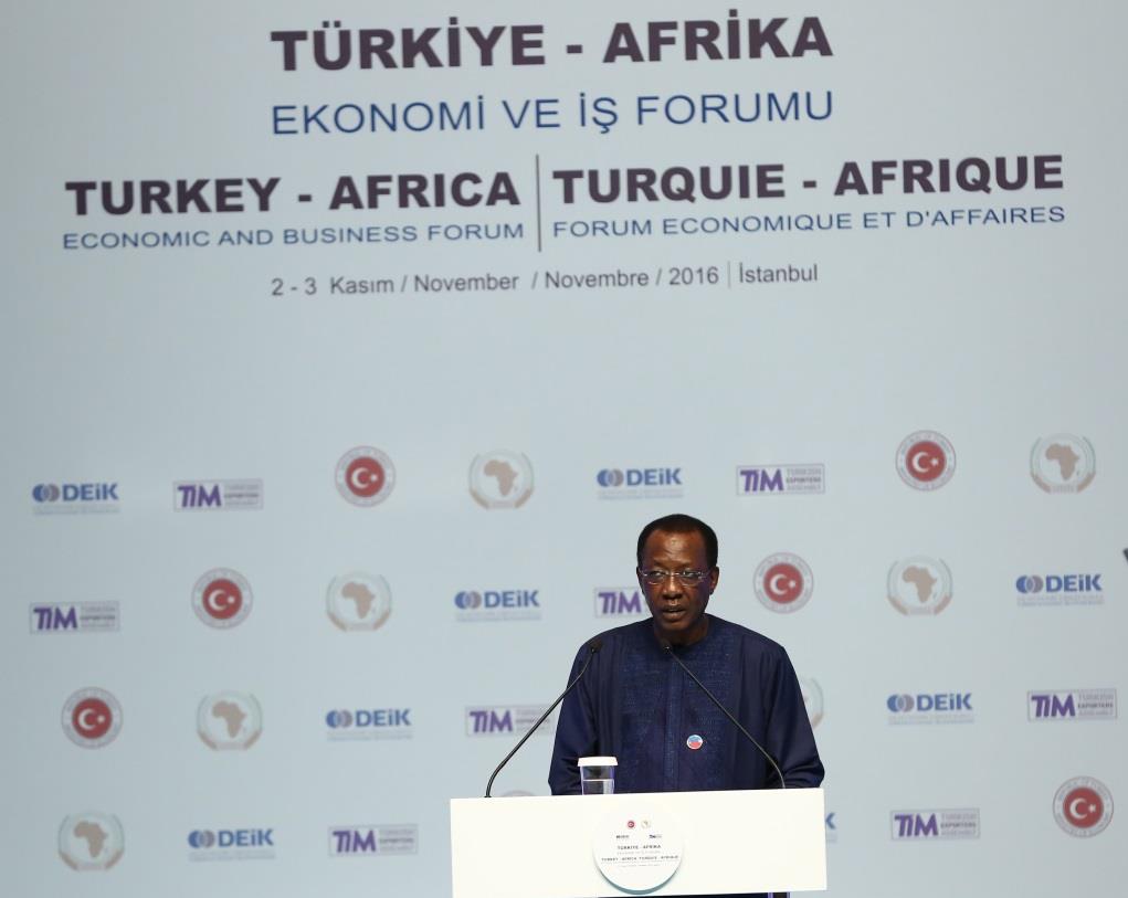 Afrika Birliği Dönem Başkanı Çad ın Devlet Başkanı Idriss Déby Itno ise, Forumun açılışında yaptığı konuşmada, Türkiye ve Afrika arasındaki ticaret hacminin son 10 yılda 3'e katlandığını belirterek,