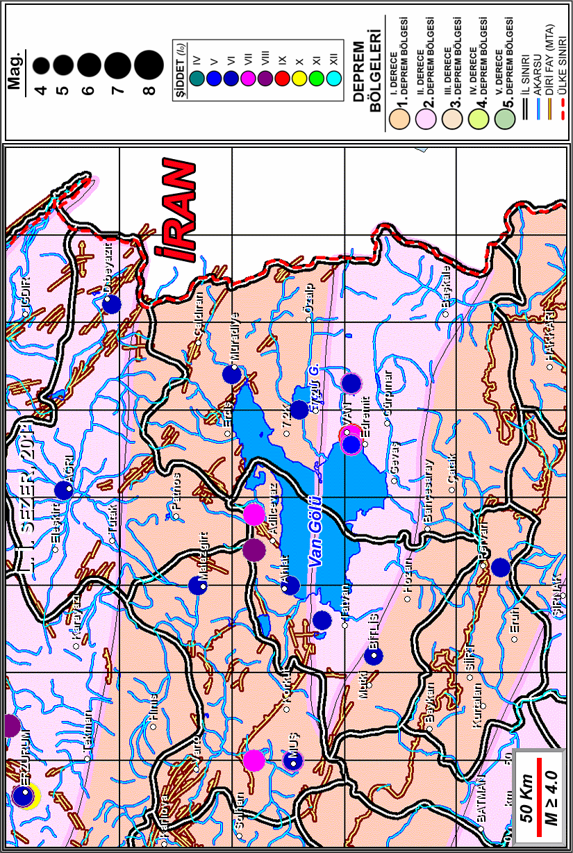 76 Şekil 3: Van deprem yöresinde tarihsel dönem