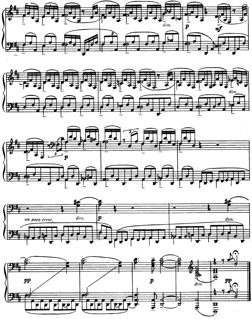 186 3.3.28.3 Sergei Rachmaninov Op. 28 No. 1 Piyano Sonatı Birinci Bölümü Yeniden Serim Kısmına Yönelik Armonik Buluşlar Nota 3.3.28.3 te görülen örnekte bölümün bitiş kısmı ele alınmıştır.