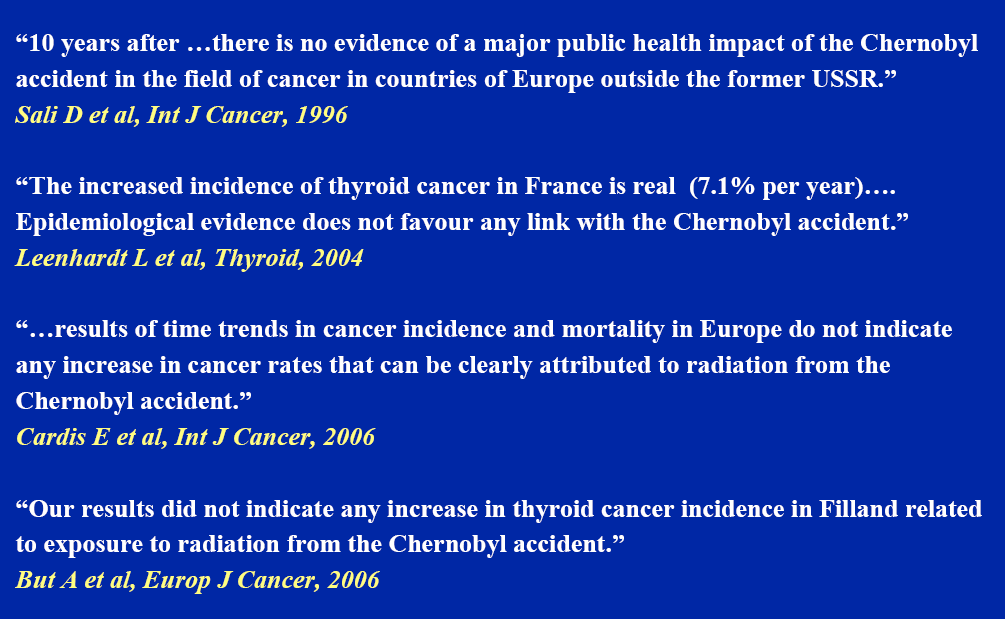 Avrupa da tiroid ca sıklığındaki artışı Çernobil le