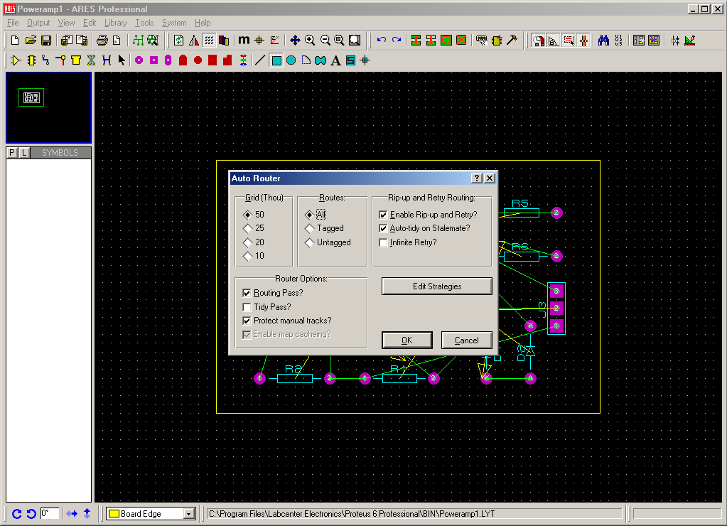 221 Şekil 5.17. Auto router diyalog kutusu Grid (Thou) kısmı otomatik yol çizici tarafından yollar yerleştirilirken kullanılacak olan grid boşluklarının belirlenmesini sağlar.