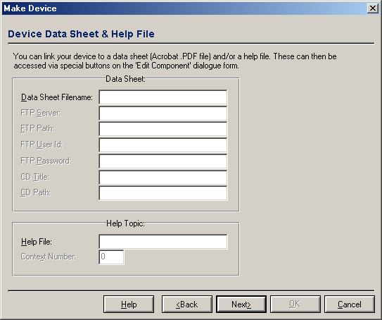 96 3.6.5.4. Data Sheet And Help Sayfası Şekil 3.60 daki diyalog kutusu, sayfa bir katalog bilgisi (PDF dosyası) ve/veya yardım başlığının eleman ile ilişkilendirilmesini sağlar.