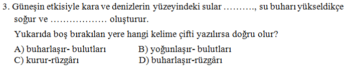 343 Çalışma Yaprakları: Daha sonra her öğrenciye bir adet olmak üzere çalışma yaprakları dağıtılmıştır. Resim 2 de örnek bir çalışma yaprağı sunulmuştur.