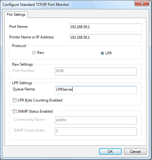 5. Custom (Özel)'i seçin ve ardından Settings (Ayarlar)'ı tıklatın. 6. Protocol (Protokol)'ü LPR olarak ayarlayın.