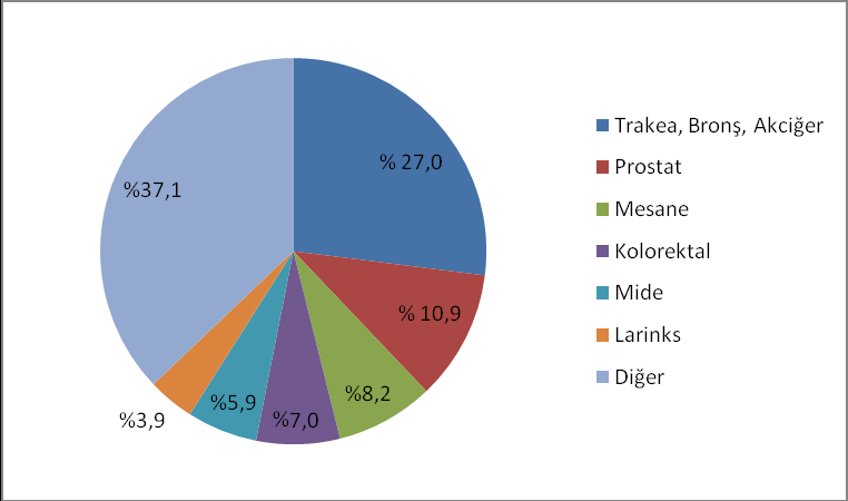 (%) Türkiye de ERKEKLER TÜRKİYE Kanser Kontrolü 2016 Doç. Dr.