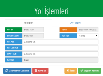 Coğrafi olarak sunulan bu serviste yer alan ada ve parsel bilgileri, UAVT servislerinden gelen ada parsel verileri ile çakıştırılarak adreslerin coğrafi konumu doğrulanmasında yardımcı olmaktadır.