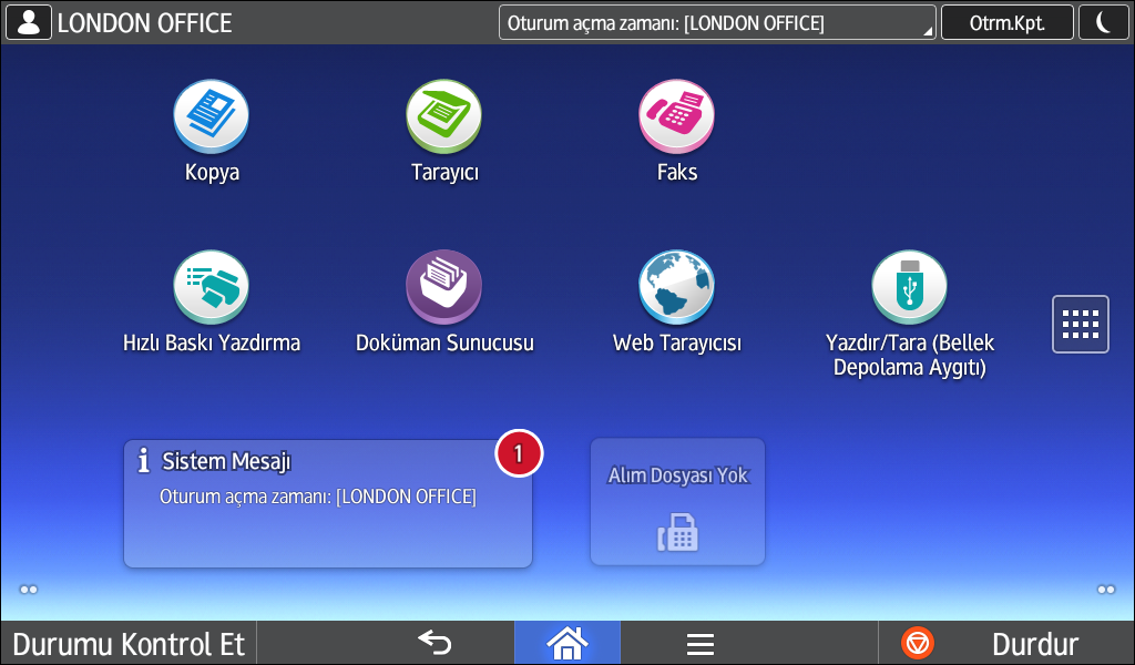 2. Başlarken 1. Ekranın sağ üstünde yer alan [Oturum Aç] öğesine basın. 2. [Kullanıcı Adı] öğesine basın. 3. Bir Oturum Açma Kullanıcı Adı girin ve [Tamamlandı] öğesine basın. 4.