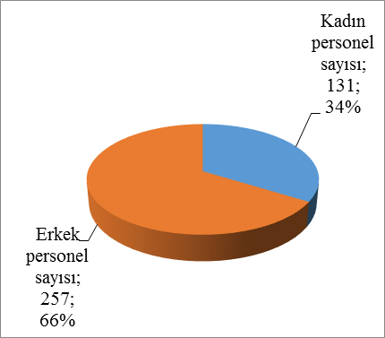 Üst Kurulda görevli bulunan personelin, cinsiyetlerine göre dağılımı aşağıda gösterilmiştir.