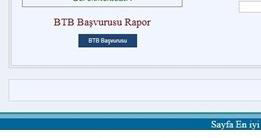 BTB Başvurusu sayfasına başvuru numarası yazıp kaydın bilgileri getirildikten sonra sayfanın sol altında bulunan BTB Başvurusu Rapor düğmesine basarak başvuru bilgilerini rapor şeklinde sistemden