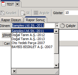 1. Q-Biz - Çoklu Şirket-Dönem Seçimi Yönetici yetkisine sahip kullanıcılar bir raporu seçtikleri herhangi bir şirket dönemde çalıştırabilmekteydiler. Ancak sadece tek seçim yapılabilmekteydi.