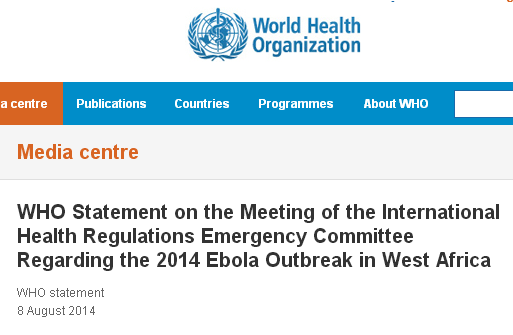 Dünya Sağlık Örgütü 23 Mart 2014 Batı