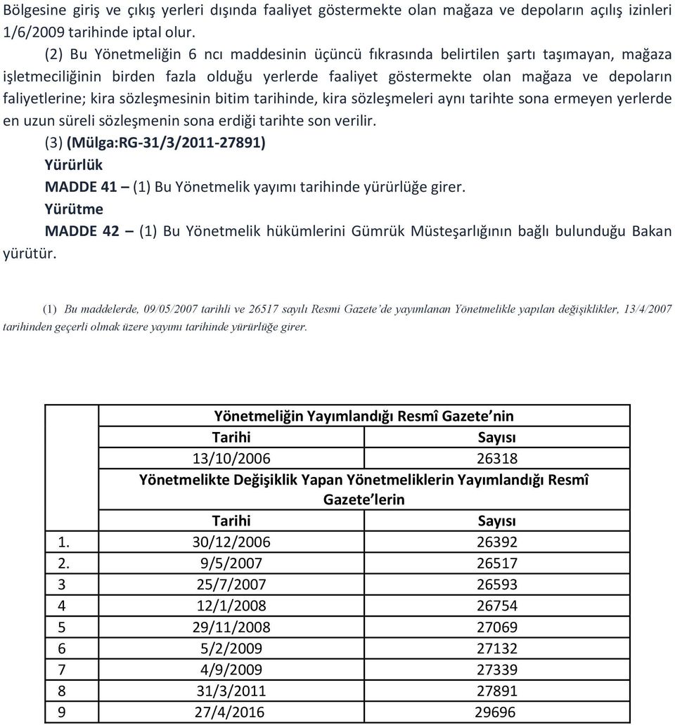 kira sözleşmesinin bitim tarihinde, kira sözleşmeleri aynı tarihte sona ermeyen yerlerde en uzun süreli sözleşmenin sona erdiği tarihte son verilir.