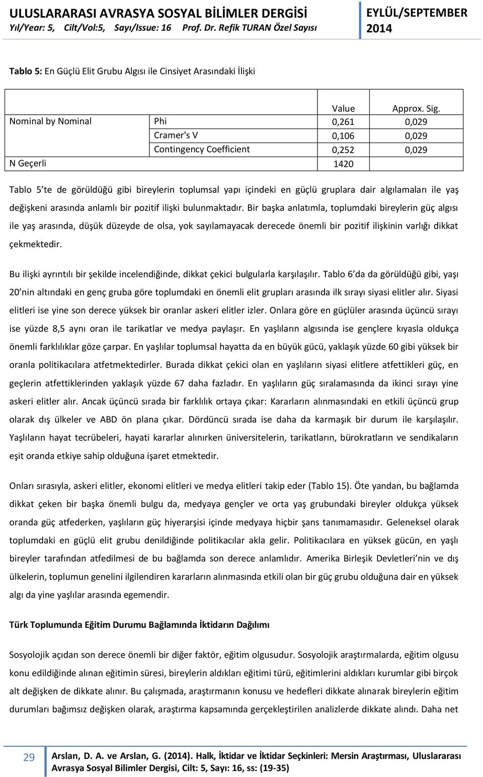 algılamaları ile yaş değişkeni arasında anlamlı bir pozitif ilişki bulunmaktadır.