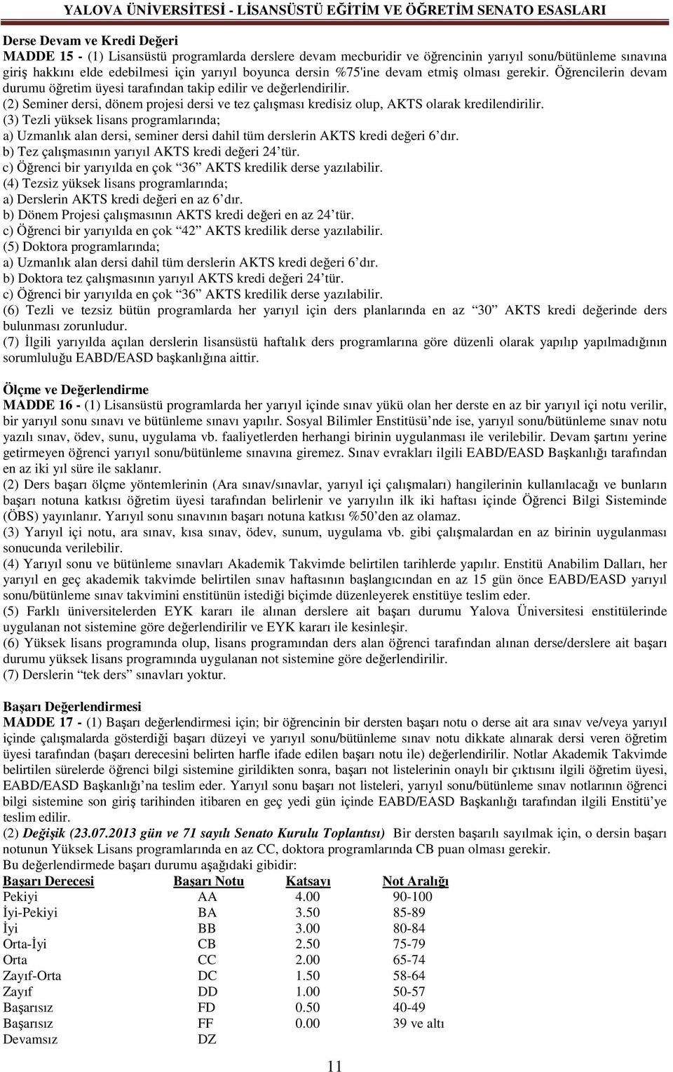 (2) Seminer dersi, dönem projesi dersi ve tez çalışması kredisiz olup, AKTS olarak kredilendirilir.