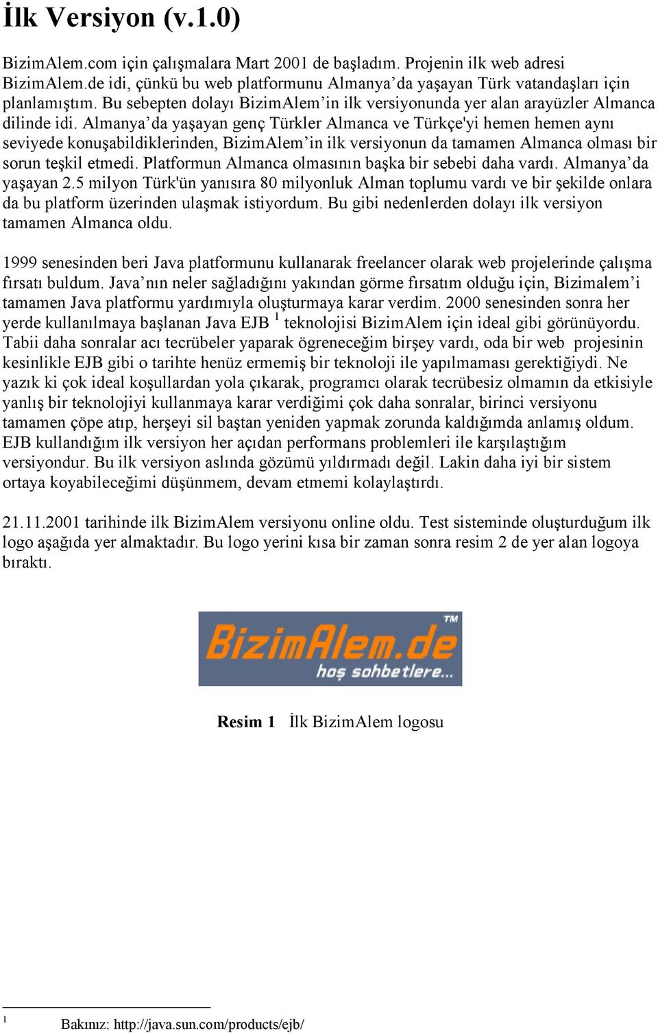 Almanya da yaşayan genç Türkler Almanca ve Türkçe'yi hemen hemen aynı seviyede konuşabildiklerinden, BizimAlem in ilk versiyonun da tamamen Almanca olması bir sorun teşkil etmedi.