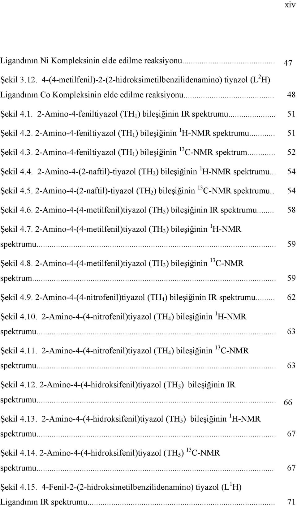 2-Amino-4-feniltiyazol (TH 1 ) bileşiğinin 13 -M spektrum... 52 Şekil 4.4. 2-Amino-4-(2-naftil)-tiyazol (TH 2 ) bileşiğinin 1 H-M spektrumu... 54 Şekil 4.5. 2-Amino-4-(2-naftil)-tiyazol (TH 2 ) bileşiğinin 13 -M spektrumu.