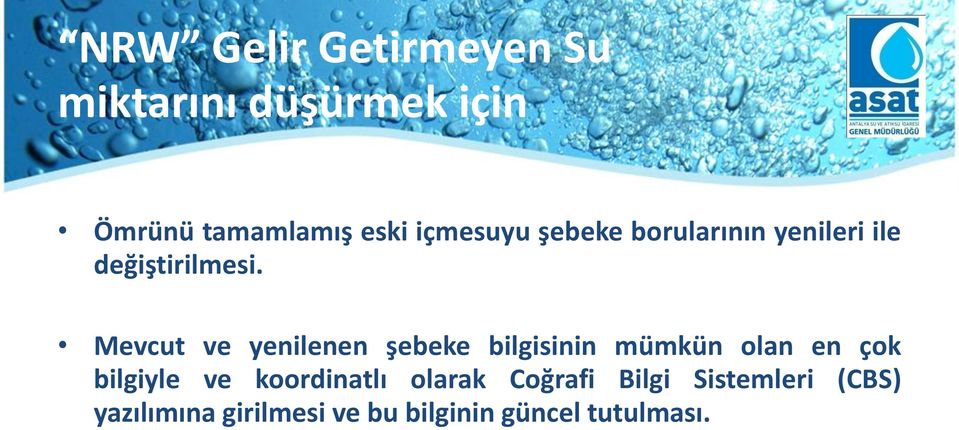 Mevcut ve yenilenen şebeke bilgisinin mümkün olan en çok bilgiyle ve